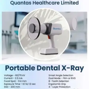 Quanta handheld portable dental X-ray unit with backscatter shield